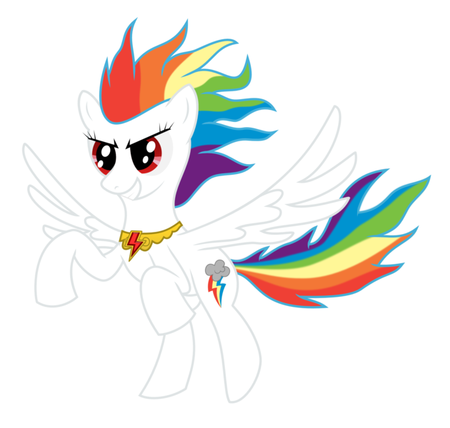 Size: 1995x1900 | Tagged: artist:super-rainbow-dash, artist:thunderelemental, derpibooru import, element of loyalty, elements of harmony, rainbow dash, safe, super rainbow dash