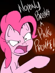 Size: 1200x1600 | Tagged: angry, artist:kyroking, derpibooru import, pinkie pie, pinkie promise, safe