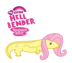 Size: 2035x1792 | Tagged: alternate design, artist:urpleb3atin, derpibooru import, fluttershy, hellbender, safe, species swap