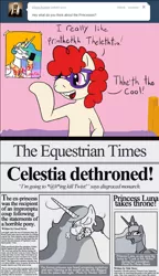 Size: 648x1124 | Tagged: awesome face, comic, derpibooru import, hate mail for twist, look at my horse, princess celestia, princess luna, safe, twist