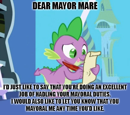 Size: 436x386 | Tagged: suggestive, derpibooru import, edit, edited screencap, screencap, spike, dragon, friendship is magic, caption, image macro, letter, male, pun, quill, spike's love letters, tongue out