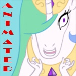 Size: 150x150 | Tagged: adventure time, artist:cuppatease, derpibooru import, hand, princess celestia, princess molestia, safe