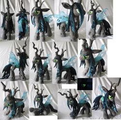 Size: 4000x3963 | Tagged: artist:rens-twin, changeling, derpibooru import, irl, photo, plushie, queen chrysalis, safe, solo