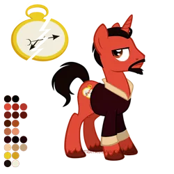 Size: 504x504 | Tagged: anthony ainley, artist:lissystrata, derpibooru import, doctor who, ponified, reference sheet, safe, the master