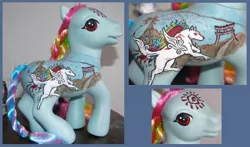 Size: 900x530 | Tagged: custom, derpibooru import, doll, g3, irl, okami, photo, rainbow dash, rainbow dash (g3), safe, toy