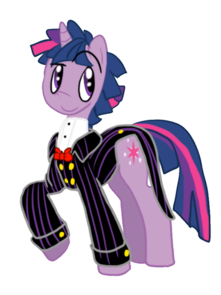 Size: 600x800 | Tagged: artist:anaxboo, clothes, derpibooru import, dusk shine, rule 63, safe, suit, twilight sparkle