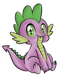 Size: 774x980 | Tagged: dead source, safe, artist:lucyhikarikitsune, derpibooru import, spike, dragon, male, raised tail, simple background, sitting, smiling, solo, tail, transparent background