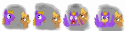 Size: 2550x638 | Tagged: artist:kageboshi-washu, birthday, blood, comic, derpibooru import, nosebleed, oc, oc:beach ball, oc:purple haze, spread wings, suggestive, tumblr, unofficial characters only, wingboner, wings