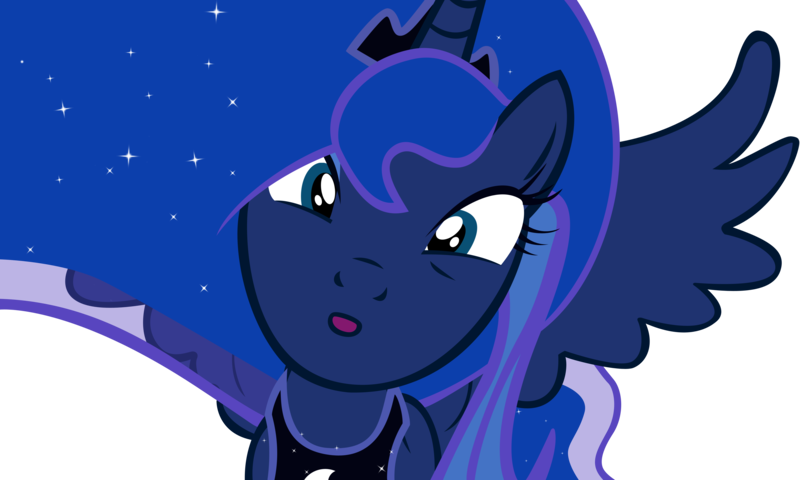 Size: 5000x2999 | Tagged: artist:spinnyhat, derpibooru import, imminent kissing, kissy face, looking at you, :o, princess luna, safe, simple background, solo, spread wings, transparent background, vector