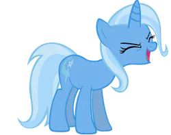 Size: 1280x1009 | Tagged: safe, artist:rattipack, derpibooru import, trixie, pony, unicorn, eyes closed, female, flutteryay, happy, mare, open mouth, simple background, transparent background, yay, yelling