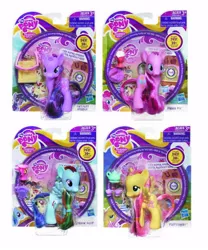 Size: 500x600 | Tagged: safe, derpibooru import, official, flam, flim, fluttershy, pinkie pie, rainbow dash, twilight sparkle, pony, the super speedy cider squeezy 6000, brushable, cardboard twilight, crystal empire, dvd, fim logo, hasbro, hub logo, hubble, irl, my little pony logo, photo, ribbon, stock vector, teacup, teapot, tinsel, toy, trophy