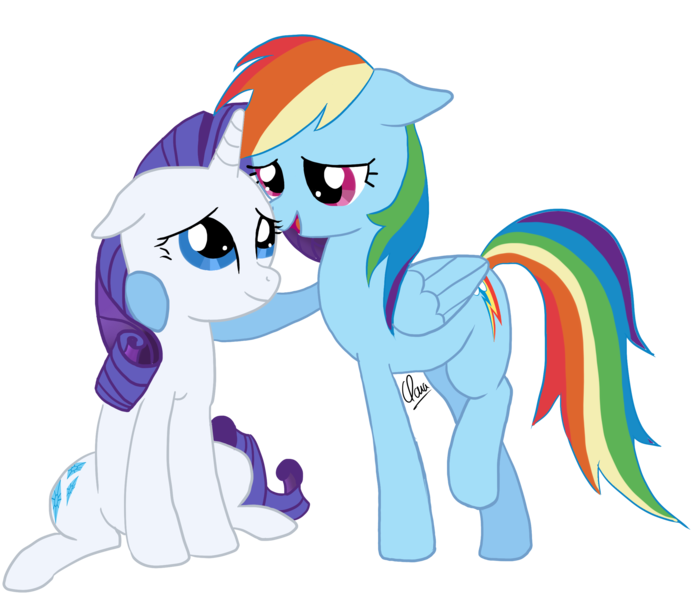 Size: 2516x2161 | Tagged: artist:bronyforever23, derpibooru import, female, high res, lesbian, rainbow dash, raridash, rarity, safe, shipping