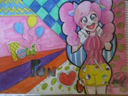 Size: 2592x1944 | Tagged: artist:maniiiiiilover, derpibooru import, humanized, pinkie pie, ponponpon, safe