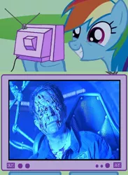 Size: 563x770 | Tagged: grimdark, derpibooru import, rainbow dash, pony, event horizon, exploitable meme, eye scream, meme, no eyes, sam neill, tv meme