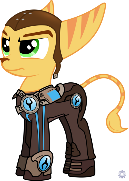 Size: 3220x4508 | Tagged: artist:ratchethun, derpibooru import, ponified, ratchet, ratchet and clank, safe, simple background, solo, transparent background, vector