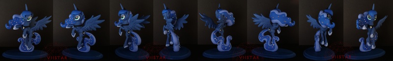 Size: 5203x814 | Tagged: artist:viistar, derpibooru import, irl, photo, princess luna, safe, sculpture, solo