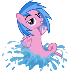 Size: 3000x3000 | Tagged: safe, artist:sunley, derpibooru import, wavedancer, pony, sea pony, female, g1, g1 to g4, g4, generation leap, high res, mare, simple background, solo, splash, transparent background, vector, water