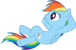 Size: 4895x3253 | Tagged: absurd resolution, artist:baumkuchenpony, derpibooru import, rainbow dash, relaxing, safe, simple background, solo, transparent background, vector