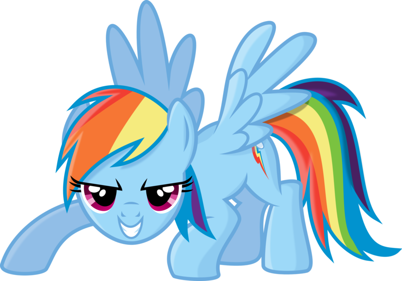 Size: 4570x3200 | Tagged: artist:blueblitzie, derpibooru import, determined, pose, rainbow dash, safe, shading, simple background, solo, transparent background, vector