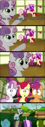 Size: 450x1252 | Tagged: semi-grimdark, derpibooru import, edit, edited screencap, screencap, apple bloom, cheerilee, coco crusoe, lyra heartstrings, mr. waddle, oakey doke, scootaloo, sweetie belle, twist, pony, call of the cutie, hearts and hooves day (episode), accident, bad end, coffin, comic, cutie mark crusaders, dark comedy, death, murder, pin the heart on the pony, ponyville schoolhouse, screencap comic, that escalated quickly