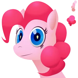 Size: 750x750 | Tagged: safe, artist:dannyrevv, derpibooru import, pinkie pie, bust, looking at you, portrait, reference sheet, solo, wingding eyes