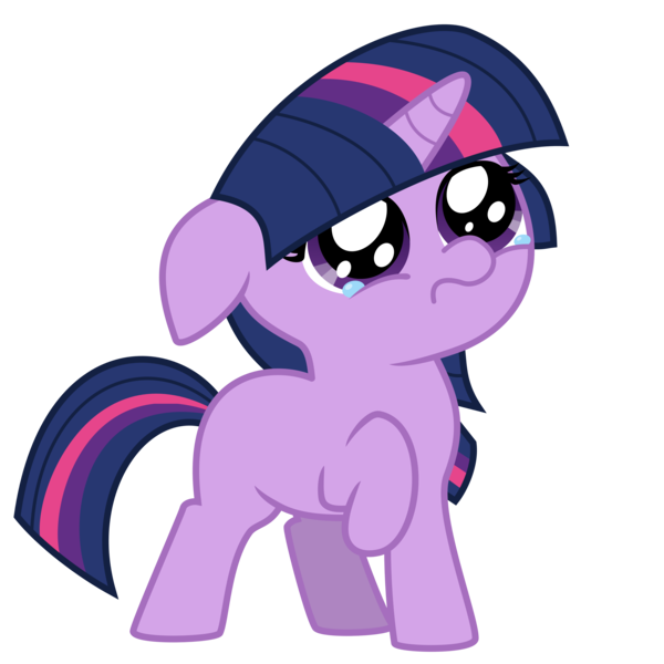 Size: 6000x6000 | Tagged: safe, artist:mamandil, artist:valcron, derpibooru import, twilight sparkle, pony, unicorn, absurd resolution, crying, cute, filly, filly twilight sparkle, floppy ears, frown, raised hoof, sad, simple background, solo, teary eyes, transparent background, unicorn twilight, vector