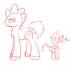 Size: 750x700 | Tagged: artist:scherzo, derpibooru import, ponified, ponified spike, safe, species swap, spike