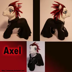 Size: 2000x2000 | Tagged: artist:animeamy, axel, custom, derpibooru import, g3, high res, irl, kingdom hearts, photo, ponified, safe, solo, toy