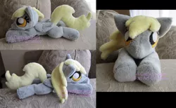 Size: 1097x676 | Tagged: safe, artist:catnapcaps, derpibooru import, derpy hooves, pegasus, pony, beanie (plushie), female, irl, mare, photo, plushie, solo