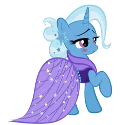 Size: 10000x10200 | Tagged: safe, artist:alexpony, artist:dream-star-slash, derpibooru import, trixie, pony, unicorn, .psd available, absurd resolution, alternate hairstyle, blushing, clothes, dress, gala dress, raised hoof, simple background, transparent background, vector