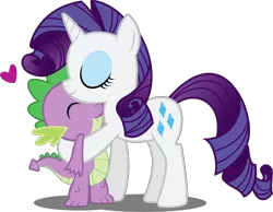 Size: 6067x4712 | Tagged: safe, artist:abion47, derpibooru import, rarity, spike, absurd resolution, female, heart, hug, interspecies, male, shipping, sparity, spikelove, straight