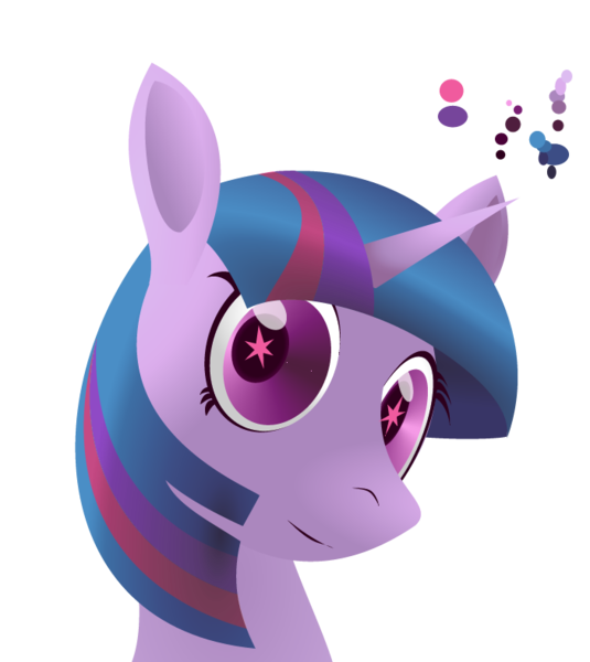 Size: 702x788 | Tagged: safe, artist:dannyrevv, derpibooru import, twilight sparkle, bust, portrait, profile, reference sheet, solo, wingding eyes