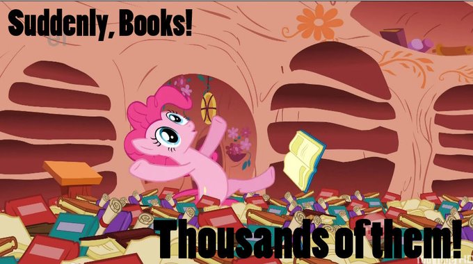 Size: 680x380 | Tagged: derpibooru import, image macro, pinkie pie, safe, suddenly