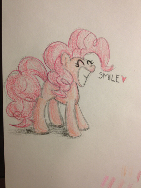 Size: 900x1200 | Tagged: safe, artist:dream-star-slash, derpibooru import, pinkie pie, sketch, smiling