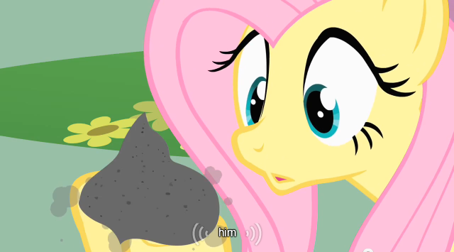 Size: 640x355 | Tagged: safe, derpibooru import, screencap, fluttershy, philomena, pony, a bird in the hoof, ash, caption, youtube caption