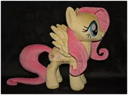 Size: 1209x900 | Tagged: artist:mamaapple, derpibooru import, fluttershy, irl, photo, plushie, safe, solo