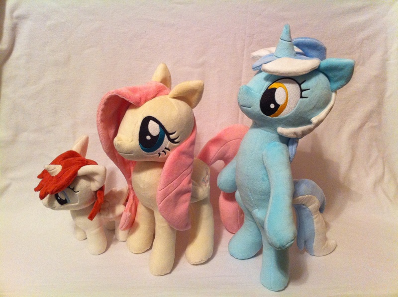 Size: 2592x1936 | Tagged: safe, artist:planetplush, derpibooru import, fluttershy, lyra heartstrings, oc, oc:fausticorn, pony, filly, irl, lauren faust, photo, plushie