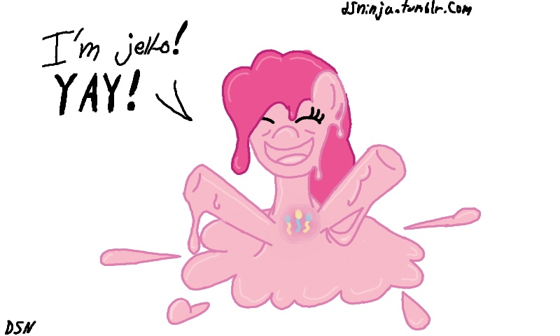 Size: 800x480 | Tagged: 30 minute art challenge, artist:dsninja, derpibooru import, food pony, goo pony, melting, original species, pinkie pie, pinkie slime, safe, solo