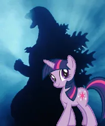 Size: 500x598 | Tagged: crossover, derpibooru import, edit, godzilla, godzilla junior, godzilla (series), godzilla vs destoroyah, kaiju, photoshop, safe, twilight sparkle