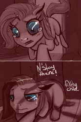 Size: 1280x1924 | Tagged: artist:misspinkamena, comic, derpibooru import, filly, grimdark, miss pinkamena, pinkamena diane pie, pinkie pie, solo, younger