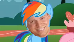 Size: 640x360 | Tagged: bad photomanip, derpibooru import, edit, rainbow dash, safe, the miz, wtf, wwe