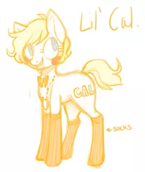 Size: 451x535 | Tagged: clothes, derpibooru import, homestuck, lil' cal, ponified, safe, socks