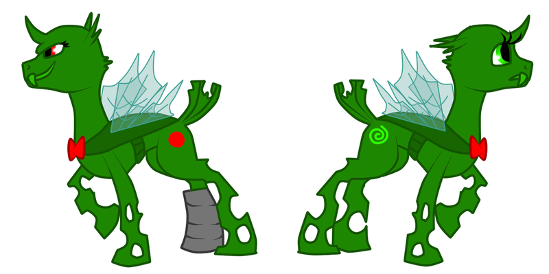 Size: 1280x639 | Tagged: caliborn, calliope, changeling, changelingified, derpibooru import, green changeling, homestuck, safe