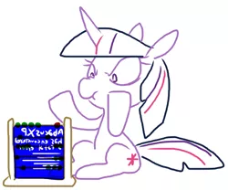 Size: 568x472 | Tagged: abacus, artist:the weaver, blue screen of death, derpibooru import, safe, scrunchy face, simple background, solo, twilight sparkle, white background