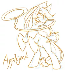 Size: 483x531 | Tagged: safe, artist:bechnokid, derpibooru import, applejack, earth pony, pony, solo