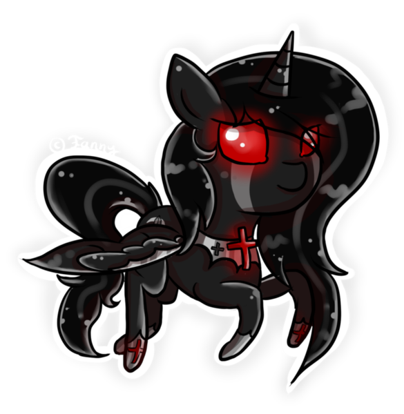 Size: 882x905 | Tagged: safe, derpibooru import, oc, unofficial characters only, alicorn, bat pony, bat pony alicorn, pony, alicorn oc, cross, glowing eyes, red and black oc