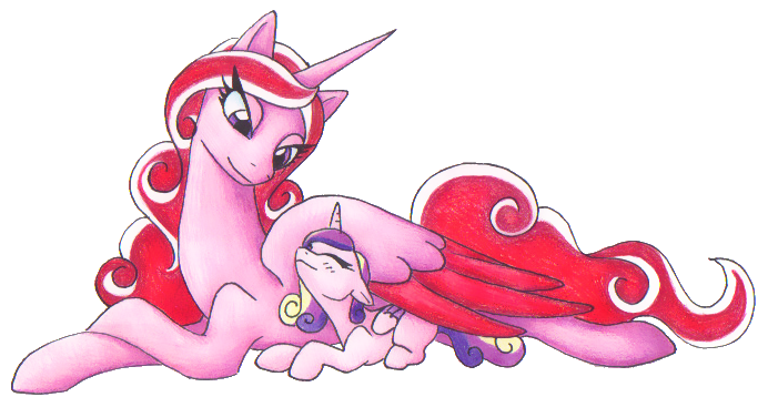 Size: 692x358 | Tagged: safe, artist:tripperwitch, derpibooru import, princess cadance, oc, alicorn, pony, alicorn oc, filly