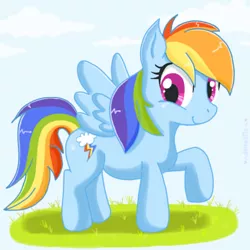 Size: 512x512 | Tagged: safe, artist:domestic-hedgehog, derpibooru import, rainbow dash, pegasus, pony, solo