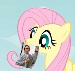 Size: 324x309 | Tagged: derpibooru import, exploitable meme, fluttershy, fluttershy's note meme, meme, patrick bateman, safe