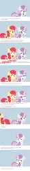 Size: 1280x7330 | Tagged: apple bloom, artist:dtcx97, comic, crying, derpibooru import, dialogue, hospital, post-crusade, safe, sweetie belle, tumblr, vulgar